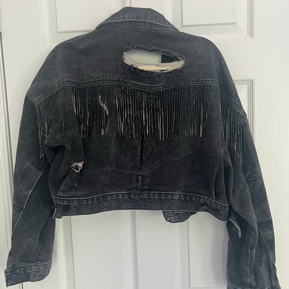 12th Tribe Grey/Black Denim Fridge Jacket